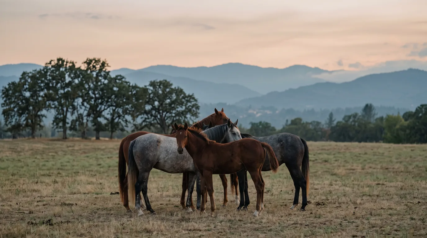 Chevaux en liberté, Jean-Pierre Bruas, Rhône
